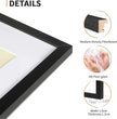 8x10 Picture Frame Set of 4, Displays 5x7 with Mat or 8x10 Without Mat, Photo Frames for Wall Hanging or Tabletop, Includes HD Plexiglass, Black