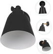 Nordic Style Wall Light Decor Simple Black Wood Wall Lamp for Bedroom Corridor Balcony Easy to Install Modern Indoor Aisle Lighting Fixture Elegant Minimalist Backdrop Accent