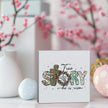 He Is Risen Sign Easter Religious Decorations Christian Easter Decor Spring Decor Wooden Box Sign for Home Office Bedroom Living Room Desk Shelves