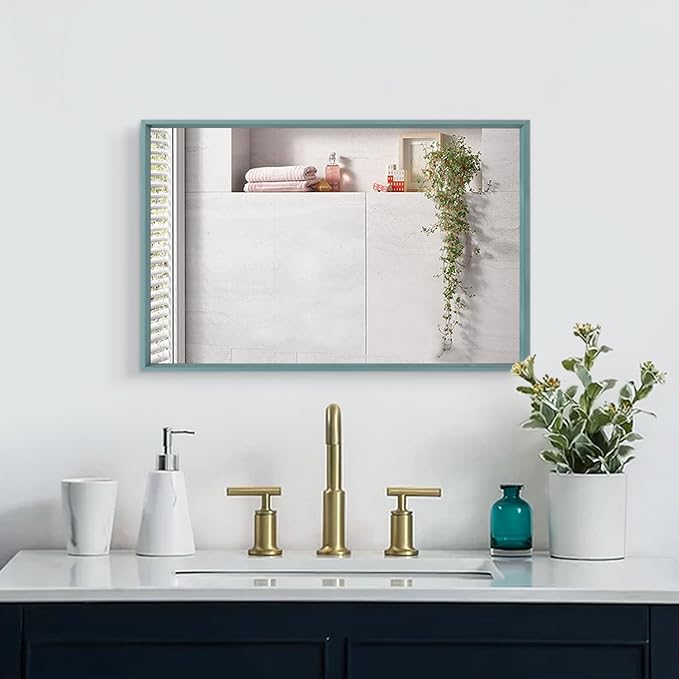 AAZZKANG Metal Wall Mirror with Frame Rectangular Large 26