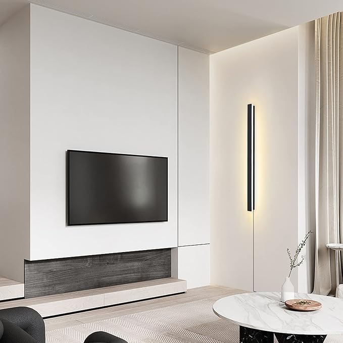 Modern Plug in Long Wall Sconce, 39