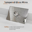 Rectangular Beveled Bathroom Mirrors, 24X32 inch Square Frameless Mirror, Rectangular Frameless Mirrors，Beveled Bathroom Mirror。