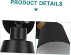 Garneck Chic Modern Wall Light Indoor Wall Lamp Simple Sconce for Bedroom Corridor Living Room Easy to Install Black Nordic Style Decorative Fixture