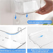 Diesisa Acrylic Wall Mount Organizer, Self Adhesive Organizer for Wall, Cabinet Door Organizer, with Self Adhesive Tape, for Bathroom, Pantry, Kitchen, Laundry, Utility Room, Inside of Cabinet Door