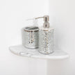 Marble Corner Shower Shelf, 9 Inch Carrara White Marble Corner Shelf for Bathroom Shower Decor, Wall Mounted, Polished, 1 Pcs