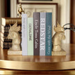Golden Parrot Decorative Bookends,Set of 2 Cute Bird Animal Sculpture Book Ends to Hold Hevay Duty Books,Unique Resin Statues Book Stopper for Home Office Desk Bookshelf Decor