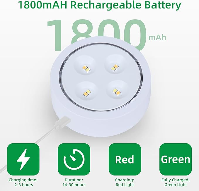 4 Pack Wireless Picture Lights for Wall, Magnetic White Rechargeable Picture Light Battery Operated with Remote 3 Lighting Modes Painting Light for Art Display, Battery Wall Lights for Photo Gallery
