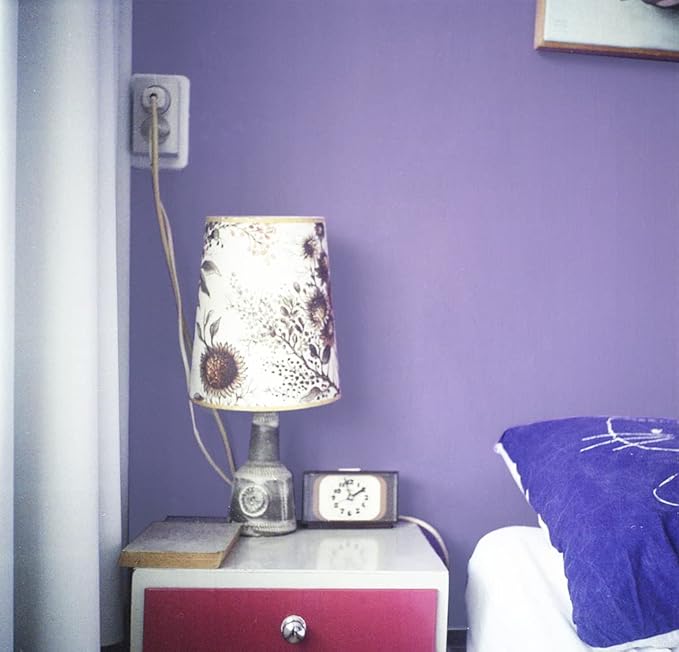HeloHo Purple Wallpaper Solid Color Peel and Stick Wallpaper 394