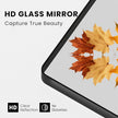 Black Bathroom Mirror 48X32 Inch, Black Metal Framed Mirror for Wall, Rounded Rectangle Matte Bathroom Vanity Mirror with Tempered Glass, Anti-Rust, Horizontal/Vertical