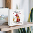 Rooster Decor Motivational Rooster Kitchen Decoration Inspirational Desk Office Decor for Women Farm Animal Decoration Wooden Box Decor Sign for Home Bedroom Classroom Shelf Table