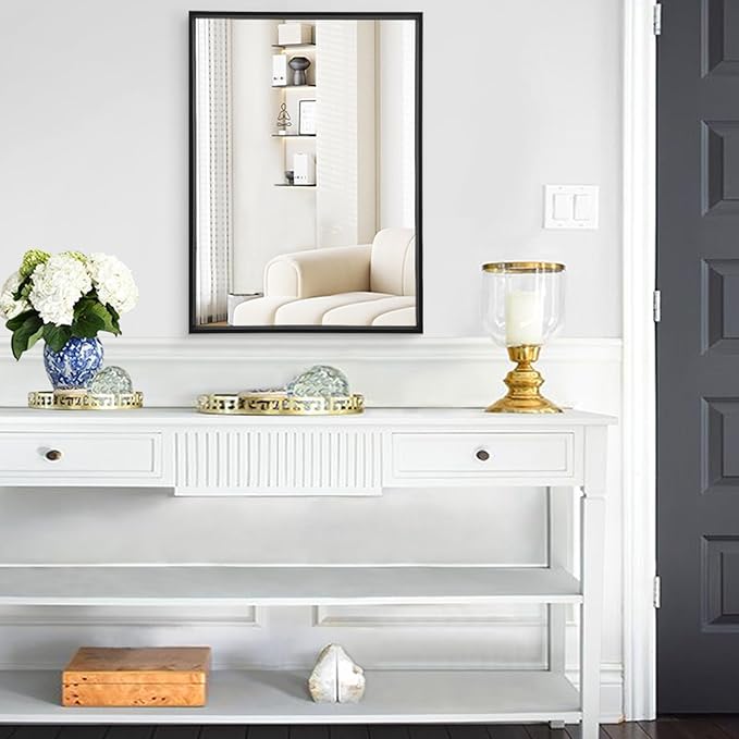 AAZZKANG Large Mirrors for Wall Black 28