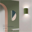 Nordic Minimalism Vintage Lamp Light Geometric Wall Lamp LED Wall Sconce Up Down Wall Lamp Resin Wall Spot Accent Lighting Indoor Lamps Night Lights for Living Room Bedroom Hallway(Green)