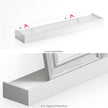 Ballucci Modern Ledge Wall Shelves, Set of 4 Wood Floating Shelves for Bedroom, Bathroom, Living Room, Kitchen, Nursery, White