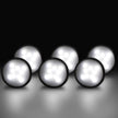 YGS-Tech LED Under Cabinet Lighting Kit, 1020 Lumens LED Puck Light, 5000K Daylight White, CRI90+, Touch Dimming, Black Trim All Accessories Included, for Kitchen, Closet Lights, Safe Light, 6-Pack