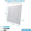 Art3d Drop Ceiling Tiles 24x24 in White (24-Pack, 96 Sq.ft), Wainscoting Panels Glue Up 2x2