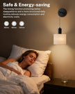 Battery Operated Wall Sconce Set of 2, Wireless Rechargeable Wall Lights with Remote Control, 9 Colors Dimmable LED Lamps, Modern Cordless Sconces for Bedroom Living Room Hallway(Black)