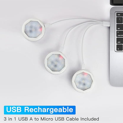 Battery Operated Wall Sconces Set of Two, 18 RGB Colors Stick on Wall Lights with Remote, Changeable Dimmable Height Fabric Battery Powered Wall Lights for Bedroom Living Room Hallway