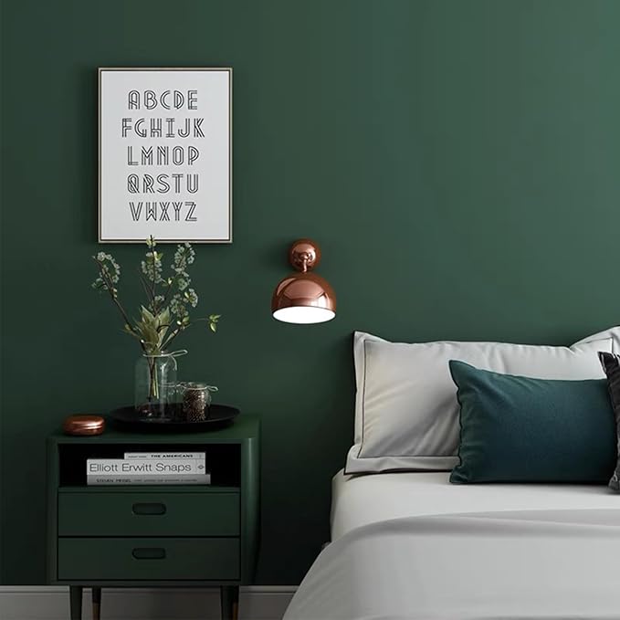 Yancorp 120" Matte Green Contact Paper - Peel & Stick Wallpaper, Removable Solid Green for Cabinets & Countertops (16"x120")