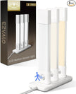 EZVALO 3 Pack Led Under Cabinet Lights Wireless with Charging Station, 7’’ Rechargeable Motion Sensor Light Indoor,3 Color Temperatures&Dimmable Closet Lights for Cabinets, Bookshelf, Stair, Hallway