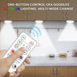 Wireless 16 Color Changing LED Puck Light 6 Pack LED Under Cabinet Lighting Closet Light Battery Powered Night Lights with Remote Control Dimmer & Timing Function