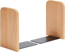 Pandapark Wood Bookends,Non-Skid Bookend for Shelves,Heavy Duty Bookends,Book Stand for Books/CDs,1 Pair