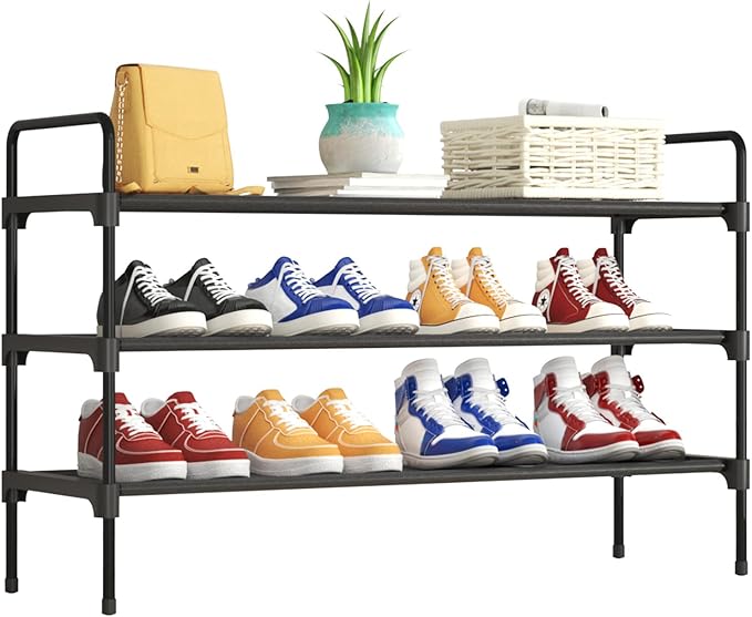 Kitsure Shoe Rack for Closet, Sturdy and Long-Lasting Shoe Shelf, Shoe Rack for Entryway, Personalized DIY Shoe Organizer, Shoe Rack Organizer for Space-Saving, 36.2