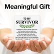 Inspirational Gift for Cancer Survivor, Cancer Survivor Gifts for Men Women Christian, Get Well Soon Gift, Cheer up Gifts, You Are a Warrior Wooden Sign Desk Table Shelf Decor 5 x 5 Inches