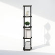 Furinno Turn-N-Tube Storage Shelves, 5-Tier Book Shelf, Corner Shelf, Toolless Open Shelves, for Organization and Storage, Living Room, Home Office, Hallway, Bedroom, Espresso