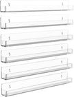 Nail Polish Shelf Wall Acrylic Clear 15 Inch Rack Sunglass Organizer Multi-Purpose Floating Shelves for Beauty Salons Retailer Dressing Room (6 PCs)