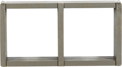 Deco 79 Wall Shelf, 23" L x 7" W x 12" H, Grey