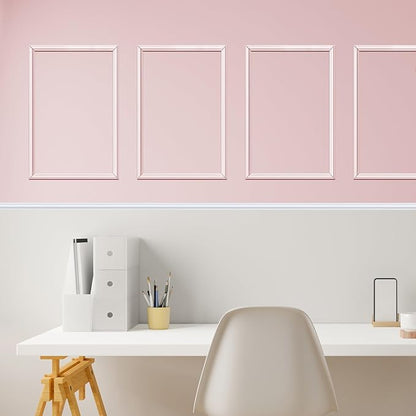 3 Frames 16x24 inches Pre-Cut Wall Moulding Wainscoting Panels, Ready-to-Assemble Decorative Wall Molding & Trim, Premade Picture Frame Molding and Accent Wall Decor