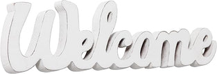Rustic Wooden Outdoor Welcome Sign for Front Door 15