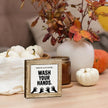 Funny Halloween Decors for Bathroom, Zombies Sign, Funny Remind Signs for Restroom Decor, Farmhouse Home Decor, Shelf Decoration, Washroom Decors, Wash Your Hands Sign 5.9x5.9 inches