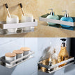 OwnMy Bathroom Shower Shelf Stainless Steel Bath Kitchen Basket Shower Caddy Rack, Rustproof Metal Bathroom Storage Floating Shelves Wall Mounted Shower Corner Rectangular Shelf - 12 Inch Silver