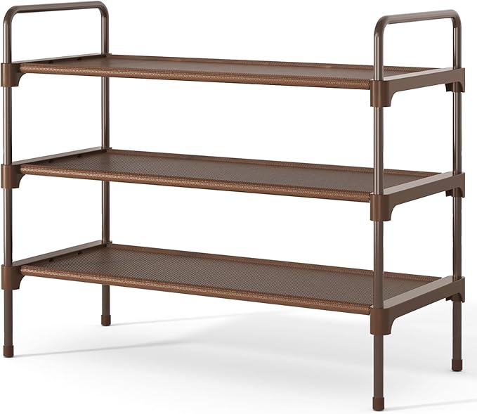 Kitsure Shoe Rack for Closet, Sturdy and Long-Lasting Shoe Shelf, Shoe Rack for Entryway, Personalized DIY Shoe Organizer, Shoe Rack Organizer for Space-Saving, 27.6