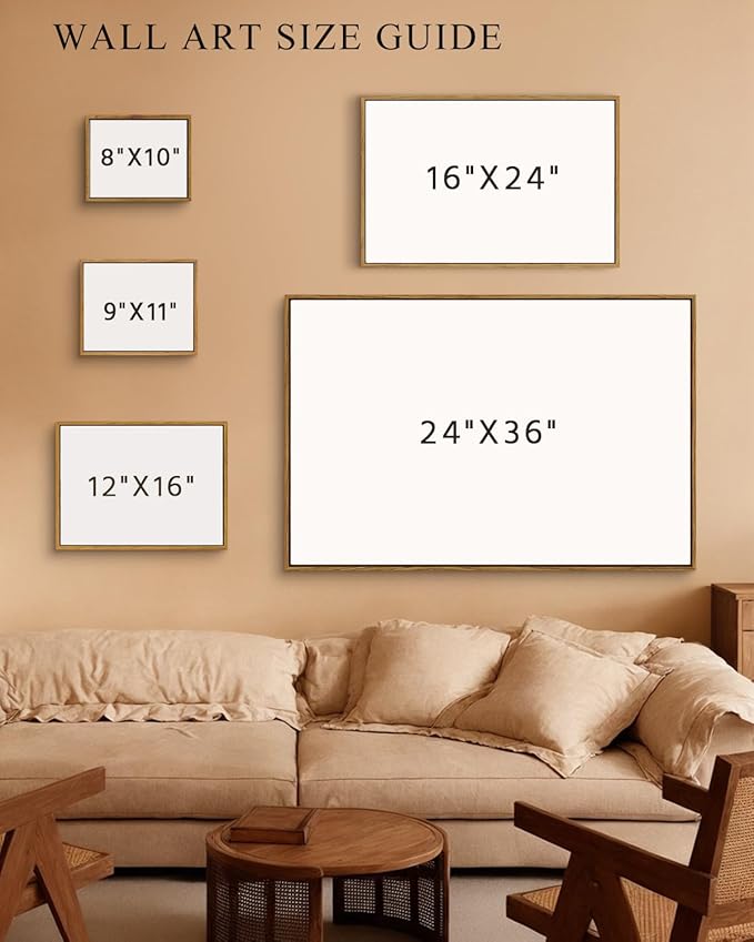InSimSea Framed Canvas Wall Art Vintage Decor, Home Decor Vintage Flowers Modern Farmhouse Decor, Canvas Wall Art for Living Room, French Country Decor Wall Prints, 24