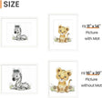 upsimples 16x20 Picture Frame Set of 5, Display Pictures 11x14 with Mat or 16 x 20 Without, Wall Gallery Poster Frames, White