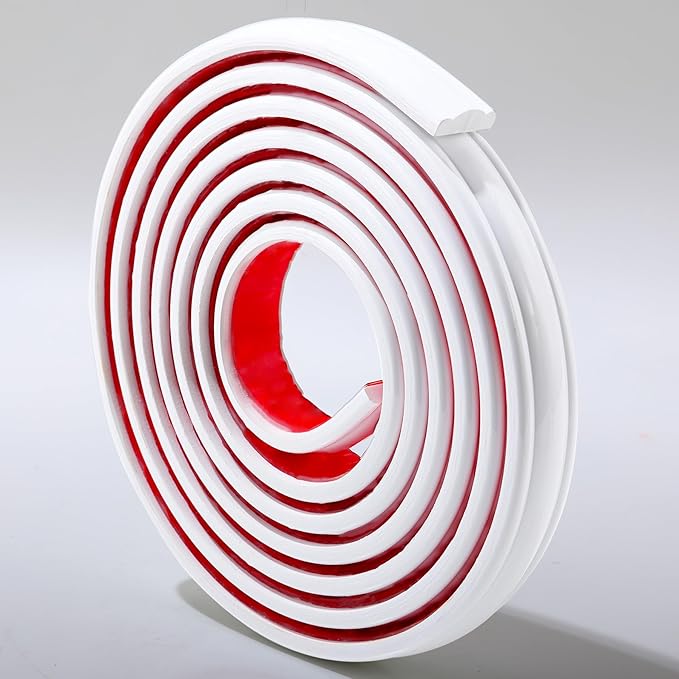240"L x 1"W Peel and Stick Chair Rail Panel Molding, Pre-Primed Trim for Home Decoration & Wall Protection