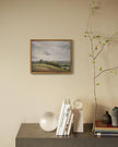 SHENIFY Landscape Framed Canvas Wall Art Vintage Classical Rural Hill Prints Hallway Kitchen Office Decor - 8x10in Natural Framed