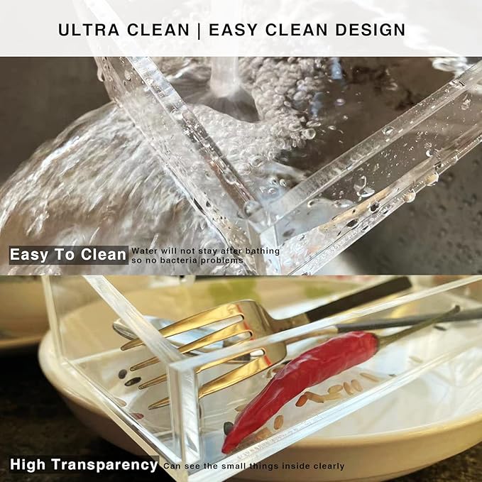 Acrylic Shower Shelves 2 Pack, Adhesive Bathroom Shelves No Drill, Clear Acrylic Shower Caddy Wall Mounted Organizer for Inside Shower, Bathroom Storage Shelf