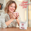 Valentines Coffee Desk Decor, Valentine's Day Gifts for Drink Lover Bar Station, Wine Is My Valentine Home Office Table Sign for Kitchen Shelf Tiered Tray, Cafe Tabletop Decoration to Couples