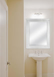 MCS 18 by 24 inch Scoop Mirror, 23.5 by 29.5 inch Outside Dimension, White Wash Finish 20547