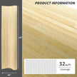 Art3d Natural Bamboo Wall Panel for Interior Wall Decor, Renewable Pole Wrap Wainscoting Paneling for Wall Ceiling Furniture Cabinet Office, 48 x 96 Inch, 2-Pack - Raw
