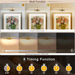 Wireless Picture Lights for Wall Battery Operated, Brass Art Lighting for Paintings Rechargeable Gallery lights with Remote and Timer 3CCT Dimmable Painting Lights for Artwork Portrait 23.6 inch