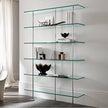 Fab Glass and Mirror Rectangle Glass Shelf, 10