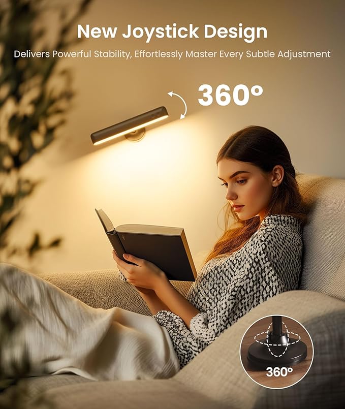 Rechargeable 7500mAh Battery Operated Wall Sconces for Bedroom,LED Wall Lights with Remote Control and Touch,360° Rotation,3 Colors Temperatures Dimmable Black Wall Lamps with 15 RGB Colors,2 Pack