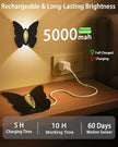1 Pack Rechargeable Motion Sensor Wall Light: 5000mAh Battery Operated Wall Sconce 3 Colors Wireless Motion Sensor Closet Light Magnetic LED Indoor Up and Down Wall Lamp for Bedroom Hallway Stair