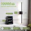 L LOHAS LED Battery Operated Wall Sconces Set of 2, Battery Wall Sconce 10000mAh, Black Rechargeable Sconces 6000K, 28.3 Inch Wireless Wall Lights, Sconce Wall Decor for Bedroom, Living Room