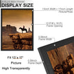 A PLUS MAX 13x17 Picture Frame Set of 6, Black Engineered Wood Frame for 13 x 17 Inch Picture Poster Photo, Light Weight 13 by 17 Frame with Wood-grain for Wall - 6 Pack/Black/13 x17