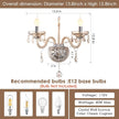 Crystal Wall Sconce Candle Sconces Elegant Classic Wall Light Decor Set of 2 Perfect Hang on The Wall for Living Room Bathroom Entryway Hallway Hotel Galleries Exhibition Room
